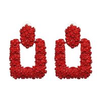 Alloy Fashion Geometric Earring  (red) Nhbq1856-red main image 2