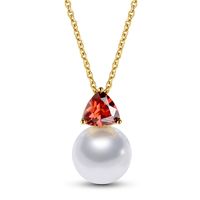 Europäische Und Amerikanische Kreative Neue Zirkon Eingelegte Perlenkette Einfache All-match-perlen Anhänger Kurze Schlüsselbein Kette Weiblich 77596 main image 2