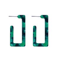 Plastic Fashion Geometric Earring  (green-1) Nhqd5738-green-1 main image 2
