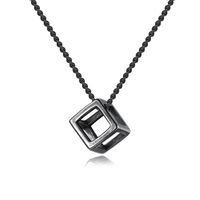 التيتانيوم و الفولاذ المقاوم للصدأ الأزياء هندسية قلادة (اللون الصلب قلادة + مطابقة سلسلة) Nhop3075-steel-color-pendant-matching-chain main image 1