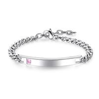 Titanium&stainless Steel Fashion Geometric Bracelet  (glossy Rose Alloy Female Models) Nhop3076-glossy-rose-alloy-female-models main image 4