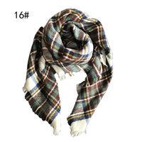 Cloth Fashion  Scarf  (1 Camel Color Grid -100) Nhhz0193-1-camel-color-grid-100 main image 17