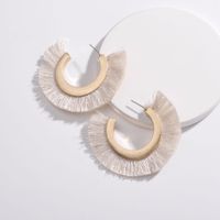Alloy Fashion Tassel Earring  (white) Nhlu0080-white main image 2