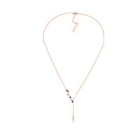 Copper Korea Geometric Necklace  (pink Alloy-1) Nhqd5873-pink-alloy-1 main image 1