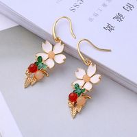 Copper Korea Flowers Earring  (photo Color) Nhqd5884-photo-color main image 1