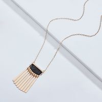 Cloth Fashion Geometric Necklace  (black) Nhlu0488-black main image 1