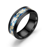 Titanium&stainless Steel Fashion Animal Ring  (steel Color Jinlong-6) Nhtp0007-steel-color-jinlong-6 main image 26