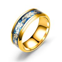 Titanium&stainless Steel Fashion Animal Ring  (steel Color Jinlong-6) Nhtp0007-steel-color-jinlong-6 main image 3
