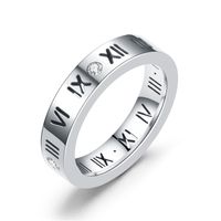Titanium&stainless Steel Fashion Sweetheart Ring  (steel Color-6) Nhtp0012-steel-color-6 main image 3