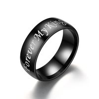 Titanium&stainless Steel Fashion Geometric Ring  (men Myking-5) Nhtp0019-men-myking-5 main image 3