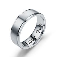Titanium&stainless Steel Fashion Geometric Ring  (8mm Black-6) Nhtp0022-8mm-black-6 main image 12