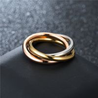 Titanium&stainless Steel Fashion Sweetheart Ring  (third Ring-5) Nhtp0027-third-ring-5 main image 1