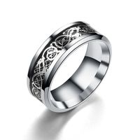 Titanium&stainless Steel Fashion Geometric Ring  (8mm Alloy Bottom Alloy Piece-6) Nhtp0051-8mm-alloy-bottom-alloy-piece-6 main image 59