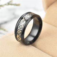 Titanium&stainless Steel Fashion Geometric Ring  (8mm Alloy Bottom Alloy Piece-6) Nhtp0051-8mm-alloy-bottom-alloy-piece-6 main image 39
