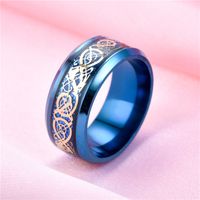 Titanium&stainless Steel Fashion Geometric Ring  (8mm Alloy Bottom Alloy Piece-6) Nhtp0051-8mm-alloy-bottom-alloy-piece-6 main image 35