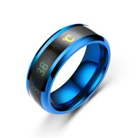 European And American Fashion New Style Smart Temperature Sensing Couple Ring Ecg Display Temperature Ring Source New Style Customization main image 15