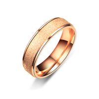 Titanium&stainless Steel Fashion Geometric Ring  (4mm Rose Alloy 6) Nhtp0064-4mm-rose-alloy-6 main image 1