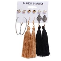 Alloy Bohemia Tassel Earring  (gcb04-01) Nhpj0138-gcb04-01 main image 2