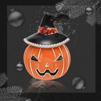 Hot Sale Kreative Kürbis-diamant Brosche Weihnachts-halloween-geschenk Fabrik Quelle main image 1