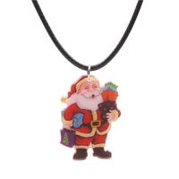 Nouveau Collier Européen Et Américain De Mode De Noël Santa Claus Pendentif Collier Décoration De Vacances Cadeau main image 2