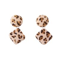 Grenz Überschreiten Der  Heißer Verkauf Leoparden Muster Leichte Stoff Ohrringe Europäischen Und Amerikanischen Trend Neuen Stil Ohr Schmuck Auf Lager main image 1
