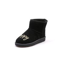 2018 Nouvelle Manches Courtes Bottes Pour Femmes Plus Velours Chaud Coton Bottes Junior High School Et Élèves Du Primaire Grand Enfants Talon Plat Neige Bottes main image 1