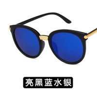 2019 Mode Koreanische Version Von Xiuzhi Sonnenbrille Bunte Damen Sonnenbrille Mit Großem Rahmen Persönlichkeit Retro Runde Sonnenbrille main image 4