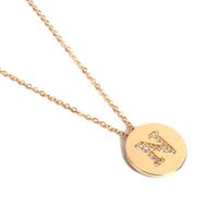 Alloy Simple Geometric Necklace  (letter A Alloy 2256) Nhxr2669-letter-a-alloy-2256 main image 16