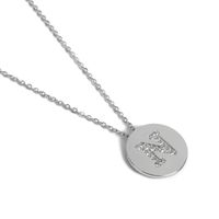 Alloy Simple Geometric Necklace  (letter A Alloy 2256) Nhxr2669-letter-a-alloy-2256 main image 4