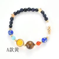 Natural Stone Fashion Geometric Bracelet  (adjustment Section A Yellow) Nhhn0365-adjustment-section-a-yellow main image 4