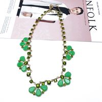 Alloy Fashion Flowers Necklace  (photo Color) Nhom1190-photo-color main image 1