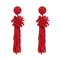 Alloy Fashion Flowers Earring  (red) Nhjj5363-red main image 1