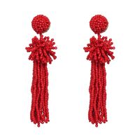 Alloy Fashion Flowers Earring  (red) Nhjj5363-red main image 2