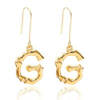 Alloy Simple Geometric Earring  (letter A Alloy 1294) Nhxr2672-letter-a-alloy-1294 main image 41