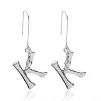 Alloy Simple Geometric Earring  (letter A Alloy 1294) Nhxr2672-letter-a-alloy-1294 main image 50
