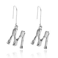 Alloy Simple Geometric Earring  (letter A Alloy 1294) Nhxr2672-letter-a-alloy-1294 main image 42