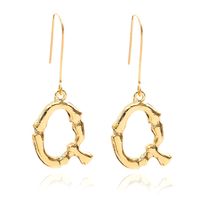 Alloy Simple Geometric Earring  (letter A Alloy 1294) Nhxr2672-letter-a-alloy-1294 main image 9