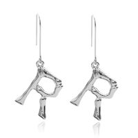 Alloy Simple Geometric Earring  (letter A Alloy 1294) Nhxr2672-letter-a-alloy-1294 main image 12