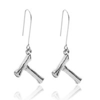 Alloy Simple Geometric Earring  (letter A Alloy 1294) Nhxr2672-letter-a-alloy-1294 main image 3