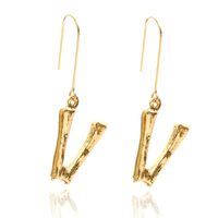 Alloy Simple Geometric Earring  (letter A Alloy 1294) Nhxr2672-letter-a-alloy-1294 main image 19