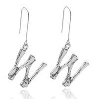Alloy Simple Geometric Earring  (letter A Alloy 1294) Nhxr2672-letter-a-alloy-1294 main image 22
