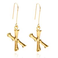 Alloy Simple Geometric Earring  (letter A Alloy 1294) Nhxr2672-letter-a-alloy-1294 main image 23