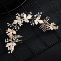 Beads Simple Geometric Hair Accessories  (alloy) Nhhs0608-alloy main image 2