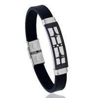 Titanium&stainless Steel Fashion Geometric Bracelet  (photo Color) Nhpk2204-photo-color main image 2