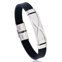 Titanium&stainless Steel Fashion Geometric Bracelet  (photo Color) Nhpk2207-photo-color main image 2