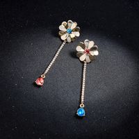 Alloy Fashion Flowers Earring  (photo Color) Nhqd5978-photo-color sku image 1