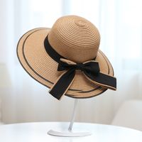 Cloth Korea  Hat  (black Big Bow + Hat Khaki D-156) Nhxb0069-black-big-bow-hat-khaki-d-156 main image 2