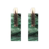 Plastic Fashion Geometric Earring  (green) Nhjj5334-green main image 2