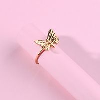 Copper Fashion Animal Ring  (butterfly) Nhlu0469-butterfly main image 2