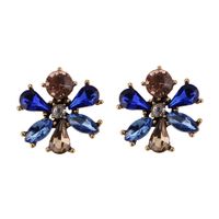 Imitated Crystal&cz Fashion Flowers Earring  (alloy + Champagne) Nhjq11138-alloy-champagne main image 3